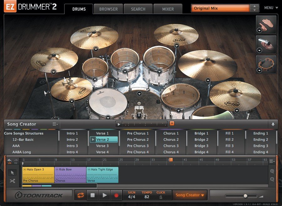 Toontrack EZdrummer screenshot 1